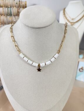 Handmade Star Shell Bead Necklace